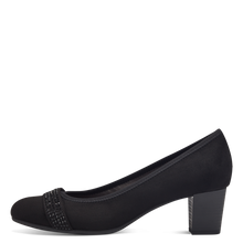 Load image into Gallery viewer, Jana Ladies Black Nubuck Court Shoe : 22467-42
