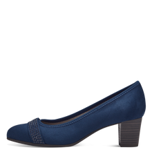 Load image into Gallery viewer, Jana Ladies Navy Nubuck Court Shoe : 22467-42
