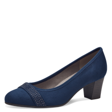 Load image into Gallery viewer, Jana Ladies Navy Nubuck Court Shoe : 22467-42
