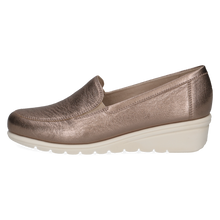 Load image into Gallery viewer, Caprice Ladies Taupe Metallic Wedge : 24701-42
