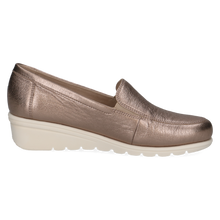 Load image into Gallery viewer, Caprice Ladies Taupe Metallic Wedge : 24701-42
