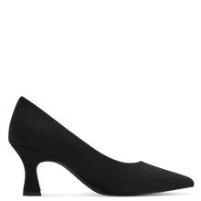 Load image into Gallery viewer, Marco Tozzi Ladies Black Nubuck Court Shoe: 22418-41
