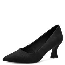 Load image into Gallery viewer, Marco Tozzi Ladies Black Nubuck Court Shoe: 22418-41
