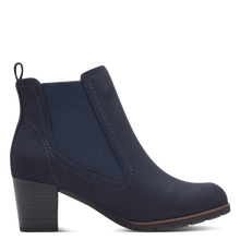 Load image into Gallery viewer, Marco Tozzi Navy Ladies Gusset Ankle Boot : 25355-41
