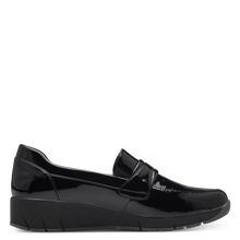 Load image into Gallery viewer, Jana Ladies Black Patent Slip-On Shoe: 24666-43
