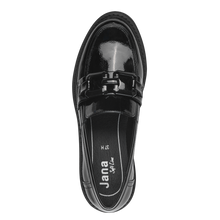 Load image into Gallery viewer, Jana Ladies Black Patent Moccasin: 24764-41
