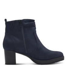 Load image into Gallery viewer, Jana Ladies Navy Nubuck Heel Boot: 26378-43
