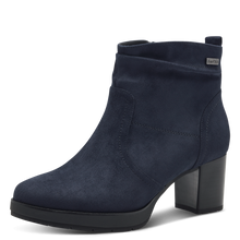 Load image into Gallery viewer, Jana Ladies Navy Nubuck Heel Boot: 26378-43
