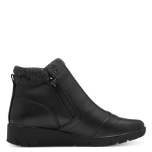 Load image into Gallery viewer, Jana Ladies Black Two Zip Boot: 26461-41
