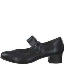 Load image into Gallery viewer, Jana Ladies Black Low Heel Bar : 22362-41
