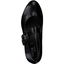 Load image into Gallery viewer, Jana Ladies Black Low Heel Bar : 22362-41
