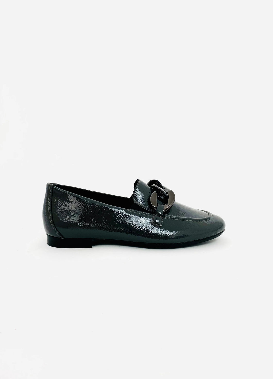 Ladies Black Patent Slip-On Shoe : D0K00-01