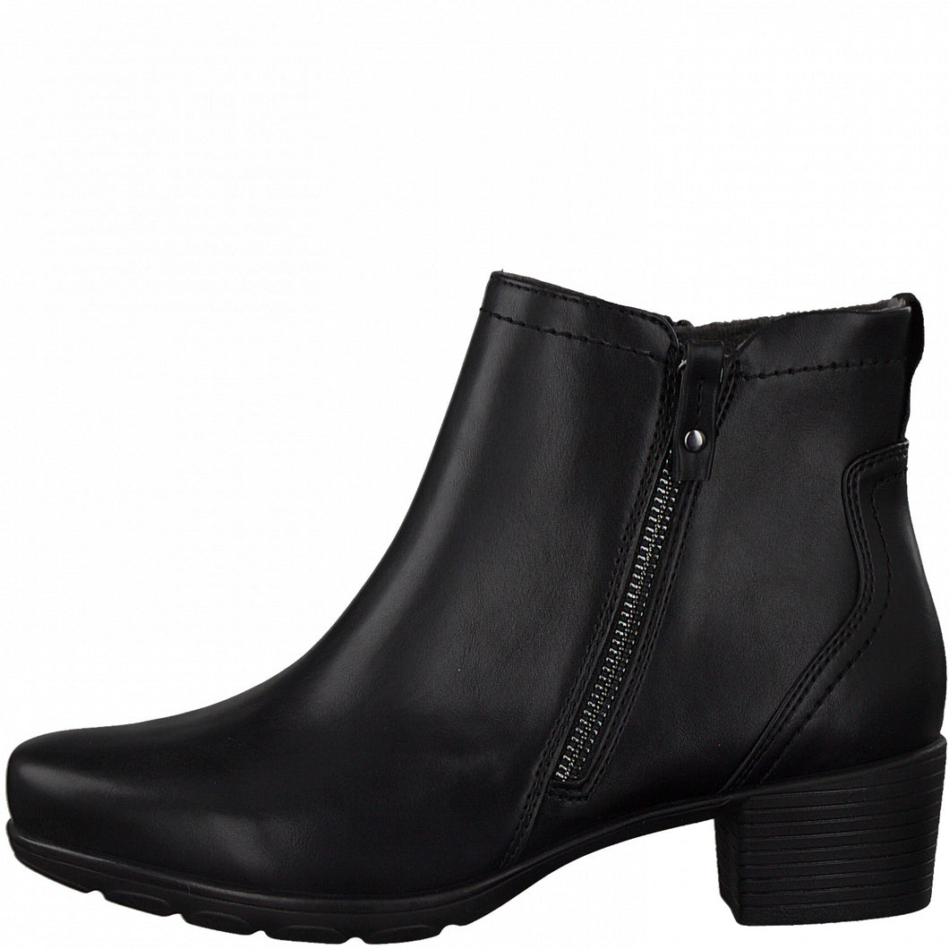 Jana Ladies Black Ankle Boot - 25373/41