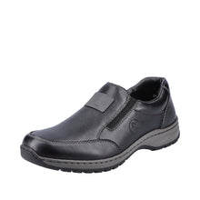 Load image into Gallery viewer, Rieker Mens Black Slip-On Shoe 03354-03
