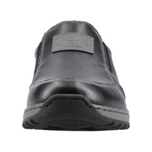 Load image into Gallery viewer, Rieker Mens Black Slip-On Shoe 03354-03
