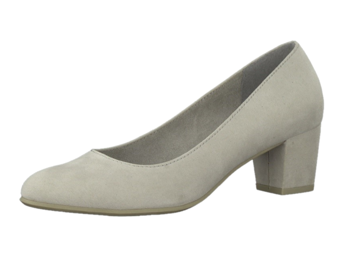 Jana Ladies Light Grey Court Shoe : 22468-20