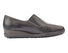 Load image into Gallery viewer, Rieker Ladies Black Slip On Shoe
