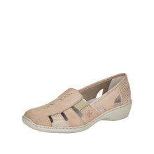 Load image into Gallery viewer, Rieker Ladies Beige Slip On Shoe 41385-60
