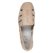 Load image into Gallery viewer, Rieker Ladies Beige Slip On Shoe 41385-60
