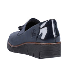 Load image into Gallery viewer, Rieker Ladies Navy Slip-On Shoe: 53751-14
