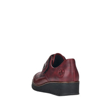 Load image into Gallery viewer, Rieker Ladies Wine Velcro Shoe
