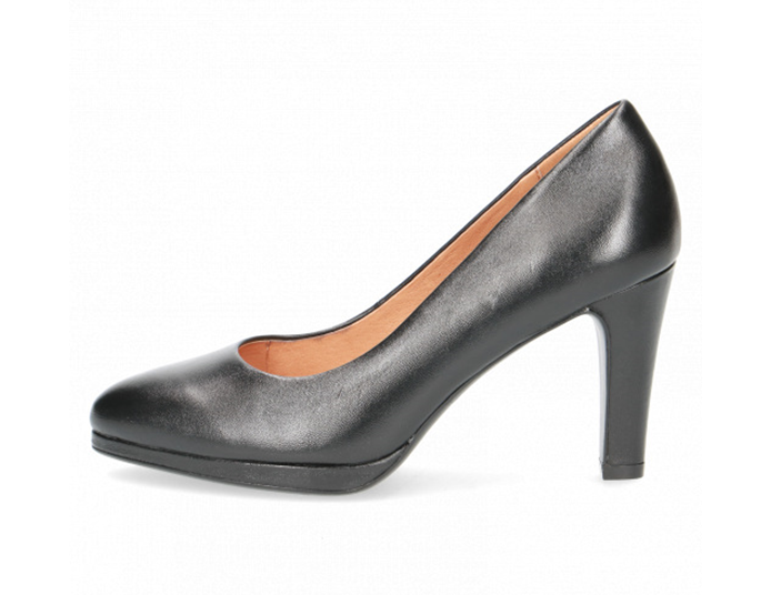 Caprice Ladies Black High Heelcourt