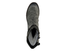 Load image into Gallery viewer, Rieker Ladies Grey Mid Length Zip Up Boot
