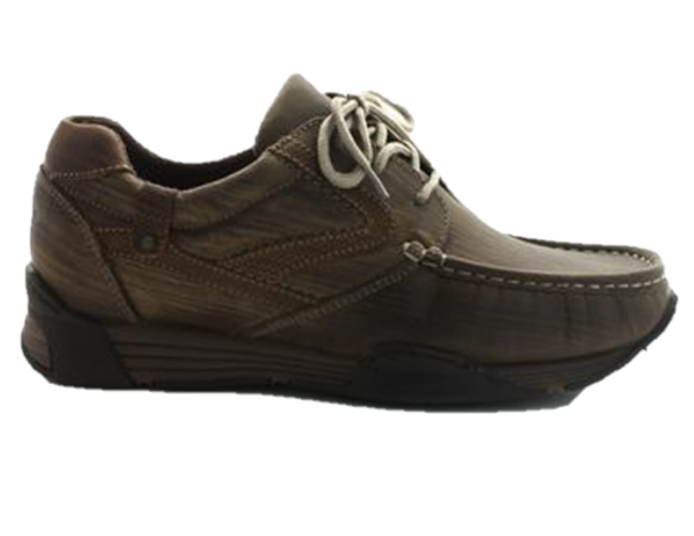 Wrangler Mens Taupe Lace-Up Shoe