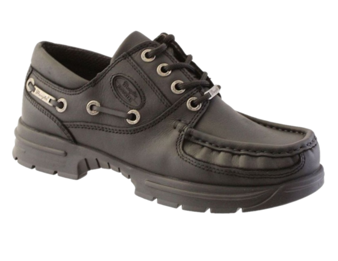 Ninety78 Mens Black Lace-Up Shoe