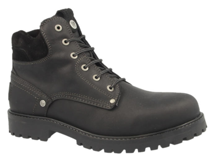 Wrangler Mens Black Lace-Up Boot