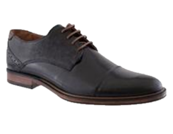 Morgan & Co Mens Navy Top Cap Tie Shoe