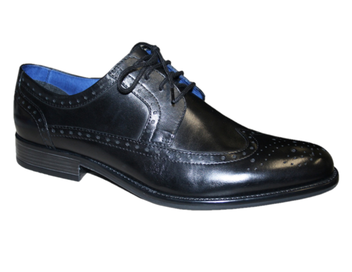 Dubarry Mens Black Brogue Lace-Up Shoe