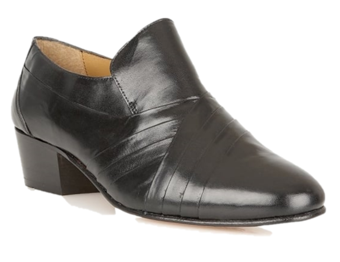 Rombah Wallace Mens Black Cuban Heel Shoe