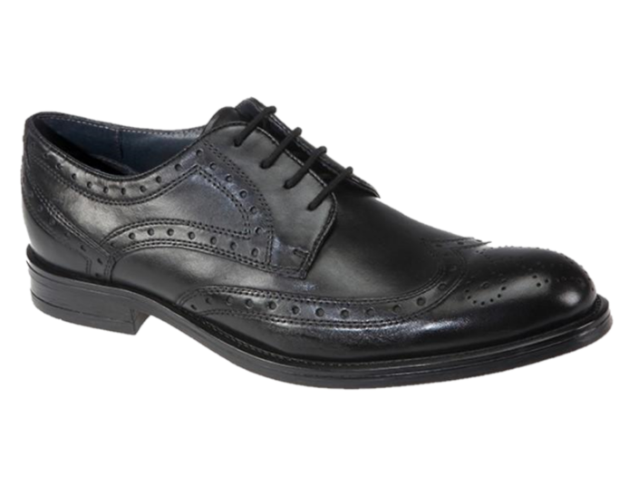 Dubarry Mens Black Brogue Lace-Up Shoe