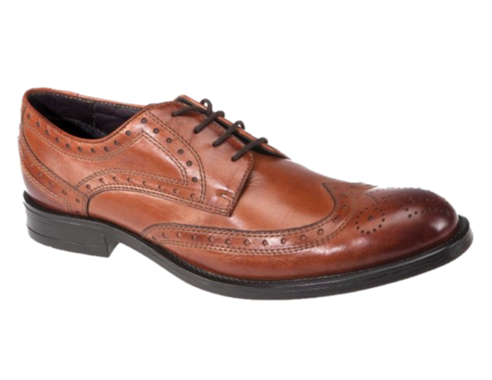 Dubarry Mens Tan Brogue Lace-Up Shoe