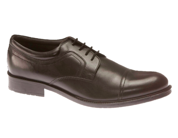 Dubarry Mens Black Toe Cap Lace-Up Shoe