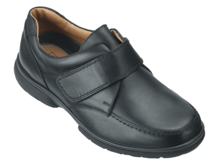 Easy B Mens Black Velcro Shoe