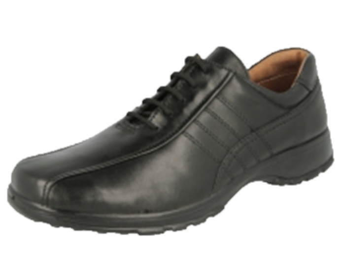 Easy B Mens Black Lace-Up Shoe