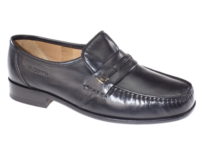 Dubarry Mens Black Slip-On Leather Sole Shoe