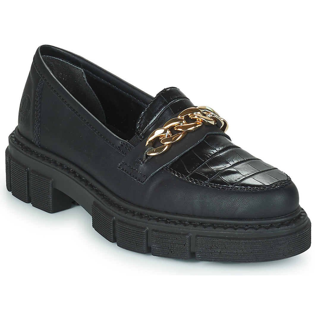 Rieker Ladies Black Slip-On Shoe : M3861-02